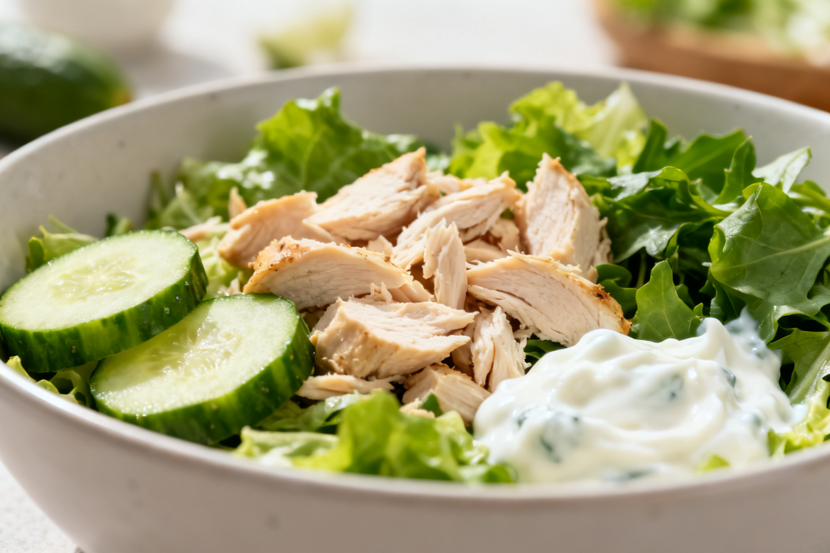 Cucumber and Chicken Salad